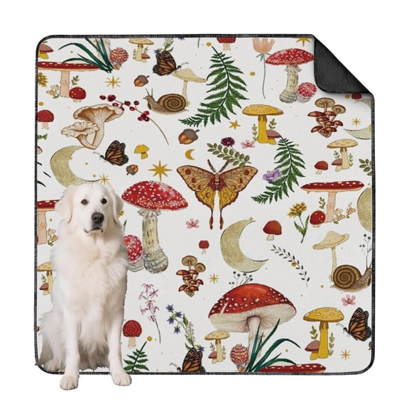 72"x72" Dog Potty Pads for Crate Use - Washable Reusable Pee Pads with Decorative Plant Patterns, Non-Skid (Plant patterns)