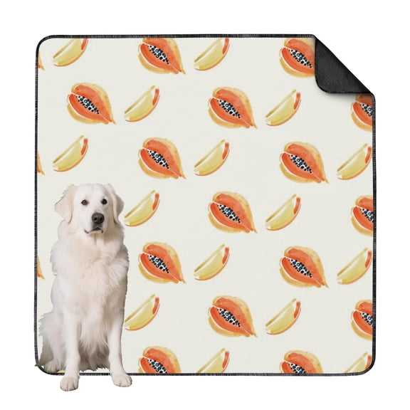 72"x72" Extra Large Premium Fruits Washable Puppy Pads, Reusable Training Pads with Non-Slip Bottom for All Hard Surfaces