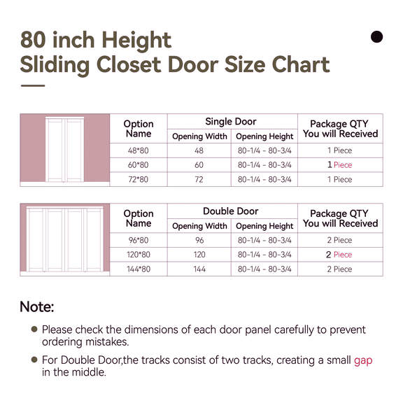 72"x80" 72" x 80" 1 Lite Mirrored Sliding Closet Doors With Hardware Kit & Handles Easy To Installation