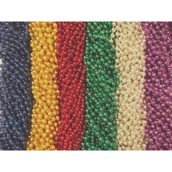 720 Asst 6 Colors Mardi Gras Beads Party Favors New