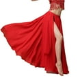 thumbnail image 1 of 720 Degree Chiffon Belly Dance Skirt 8 Colors BellyDance Skirt Women Dancing Split Multi Piece Skirt Slit Dance Skirts, 1 of 5