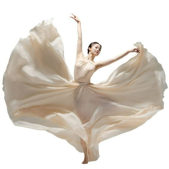 720 Degree Chiffon Skirt Ballet Dance Women Long Skirts Dancer Practice Wear Stage Dance Skirt