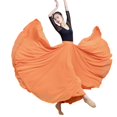 thumbnail image 1 of 720 Degree Chiffon Skirt For Women Gauze Skirt Large Swing Ballet Stage Practice Long Skirts Dancer Wear, 1 of 6