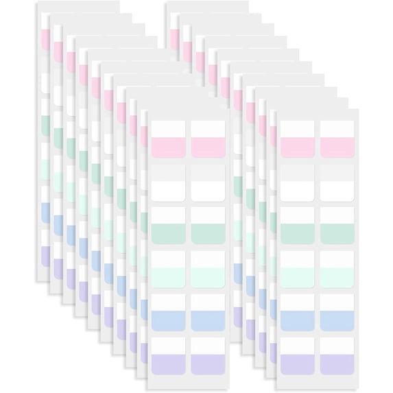 Bexikou 720 Pcs Writable Page Markers Sticky Index Tabs, Colored Repositionable Annotation Flags, File Folder Labels for Notebooks, Books, Documents Classification & Office School Supplies