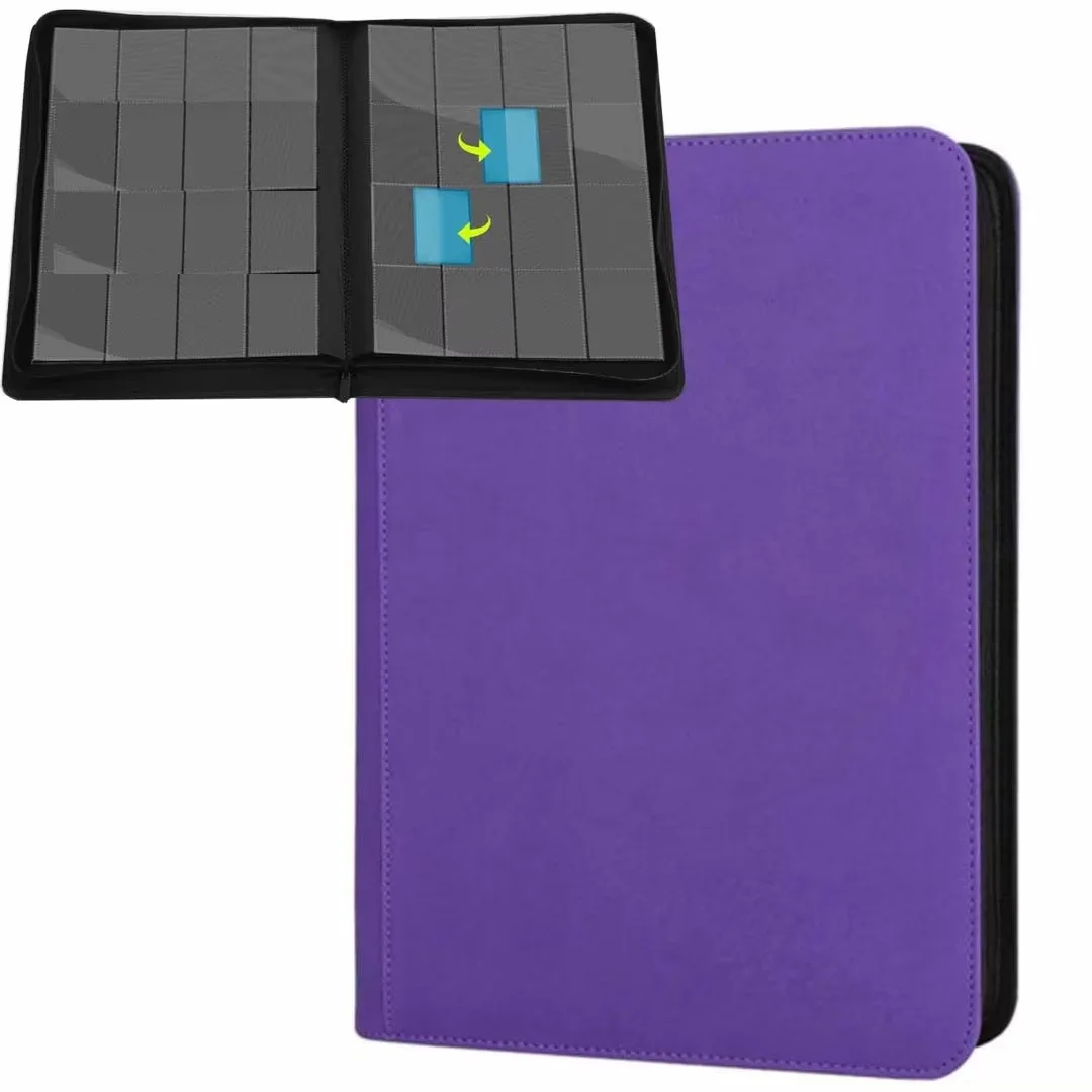 720 Pockets Trading Card Binder, 12-Pocket Card Ablum Compatible with lorcana,MTG,Sports Cards & Other Standard Size Trading CardPurple) - Walmart.com 720 Pockets Trading Card Binder, 12-Pocket Card Ablum Compatible with lorcana,MTG,Sports Cards & Other Standard Size Trading CardPurple) - Walmart.com