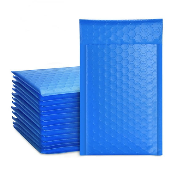 720 Poly Bubble Mailers 4x8" Envelopes Self Adhesive With 60 Stickers Blue