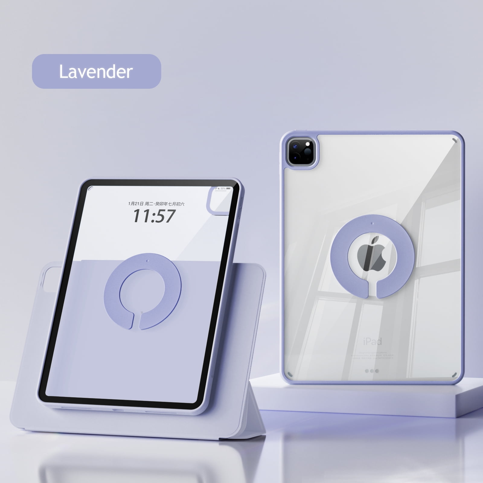 720° Rotate Tablet Case for iPad Pro 12.9 11 13 M4 2024 M2 Air 13 11