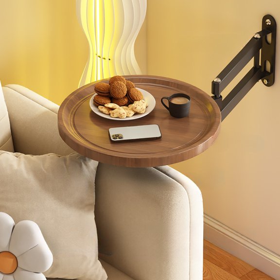 720 Rotating Foldable Floating Coffee Table, Modern Space-Saving End Table, Versatile Sofa Side Table for Living Room, Bedroom, Small Apartment & Home Decor, Perfect Convenient Gift