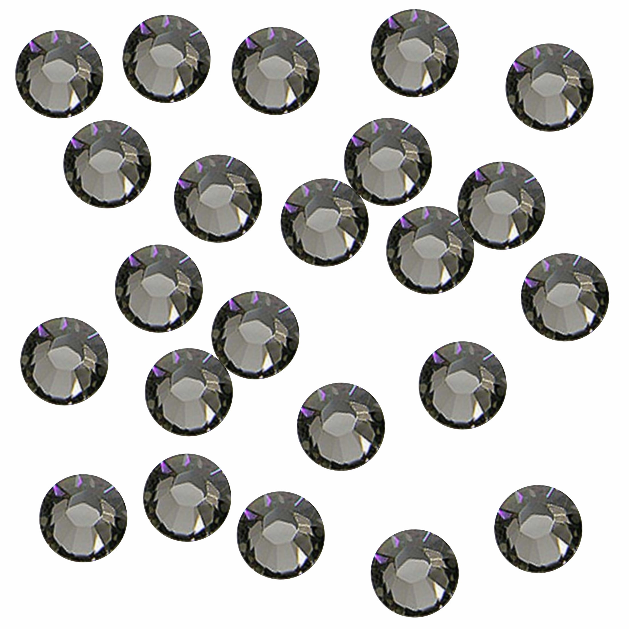 7200 pcs SS10 (3mm) Professional Korean Grade Crystal Glass Iron On Hotfix Rhinestones, Black Diamond
