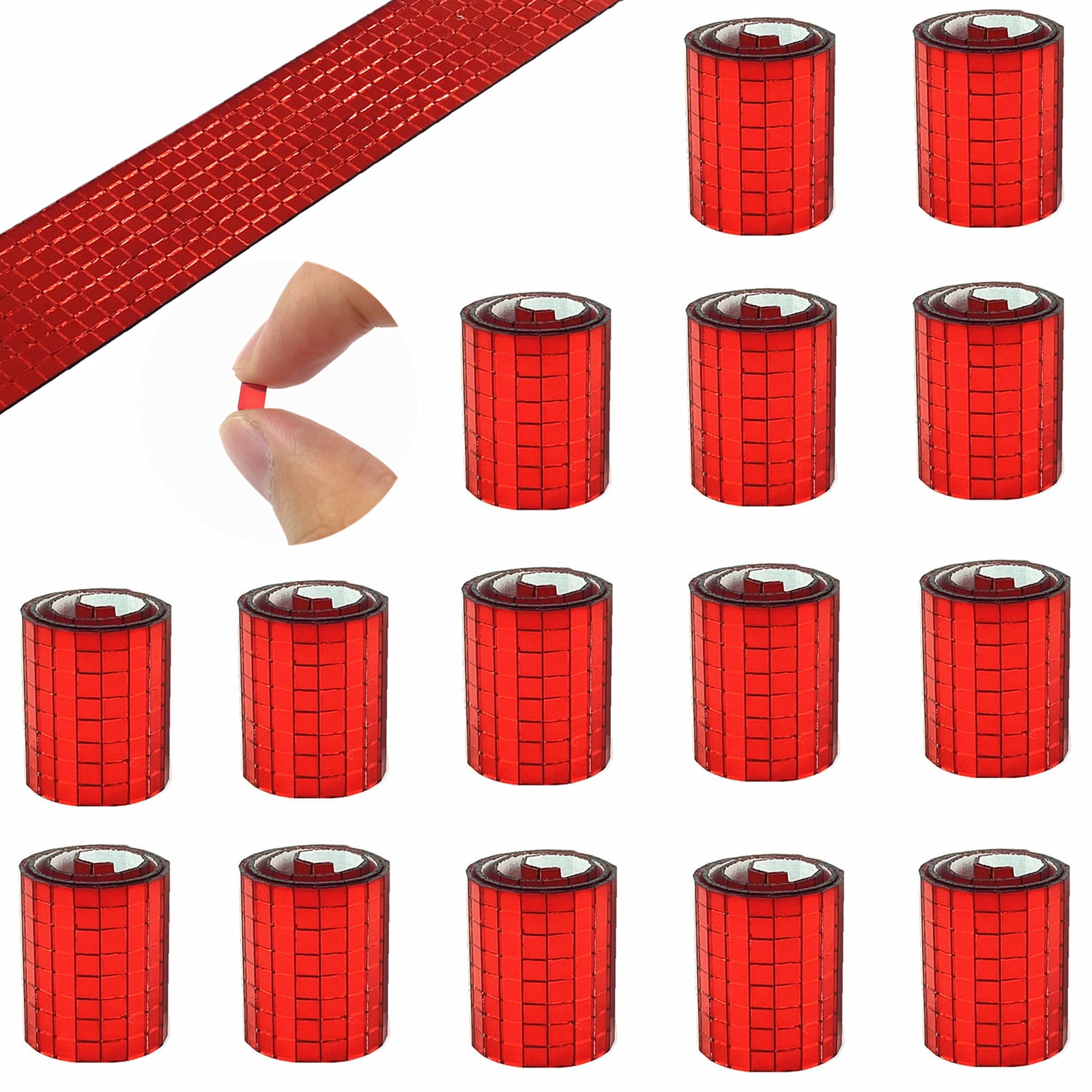 7200Pcs Mirrors Mosaic Tiles Disco Ball Mirror Tiles SelfAdhesive Real