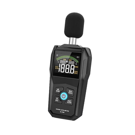720B Noise Detection Decibel Meter Portable Handheld USB Charging Indoor and Outdoor Decibel Noise Volume Test 1 PC