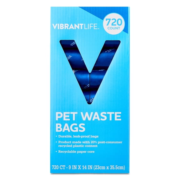 Vibrant Life Pet Waste Bags, 720 Count
