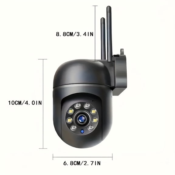720P HD Indoor WiFi Security Camera, 355 Panoramic View, Motion Detection, Night Vision & Two-Way Audio