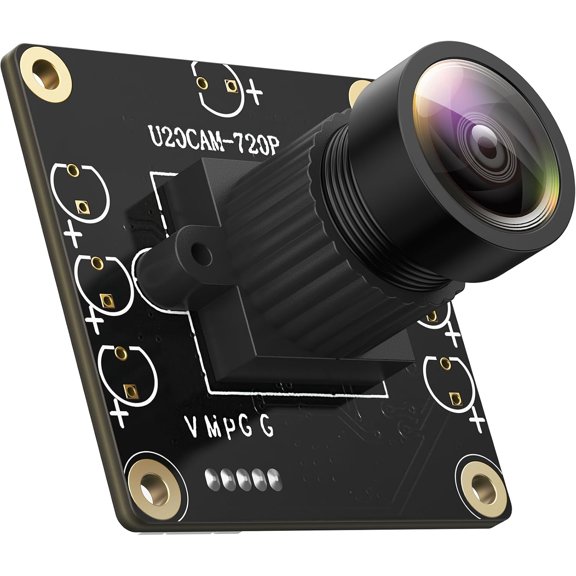 720P USB 2.0 UVC Camera with 120 DFOV for Raspberry Pi, Jetson Nano, Embedded Hardware - Support Windows, Linux, Mac OS, Android