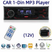 720S Single Spindle Short Dual USB Car Rado 12V Bluetooth MP3 support FM/TF