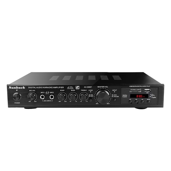 720W 5 Channel Home Amplifier Audio Digital Auto Car AV HiFi Class Power Amplifiers Stereo Sound FM Radio Player Audio Processor ,Small Footprint