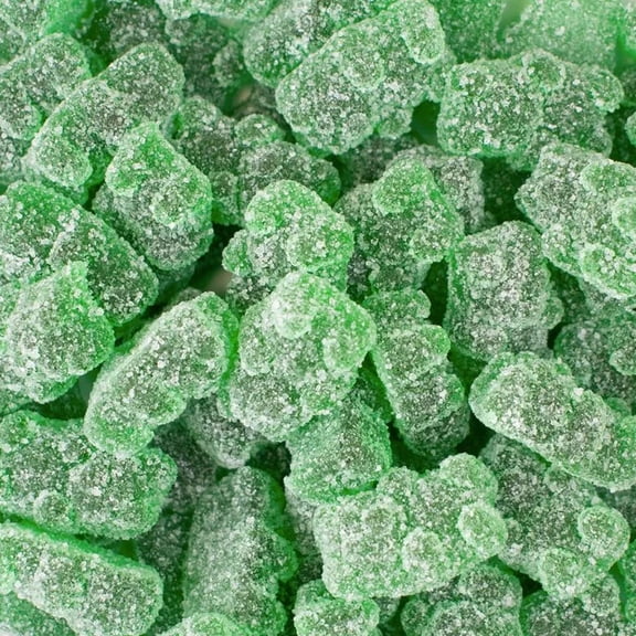 720ct Green Apple Bulk Sugar Sanded Gummy Bears For Parties, Candy Bowls & Everyday Snacking (9lb)