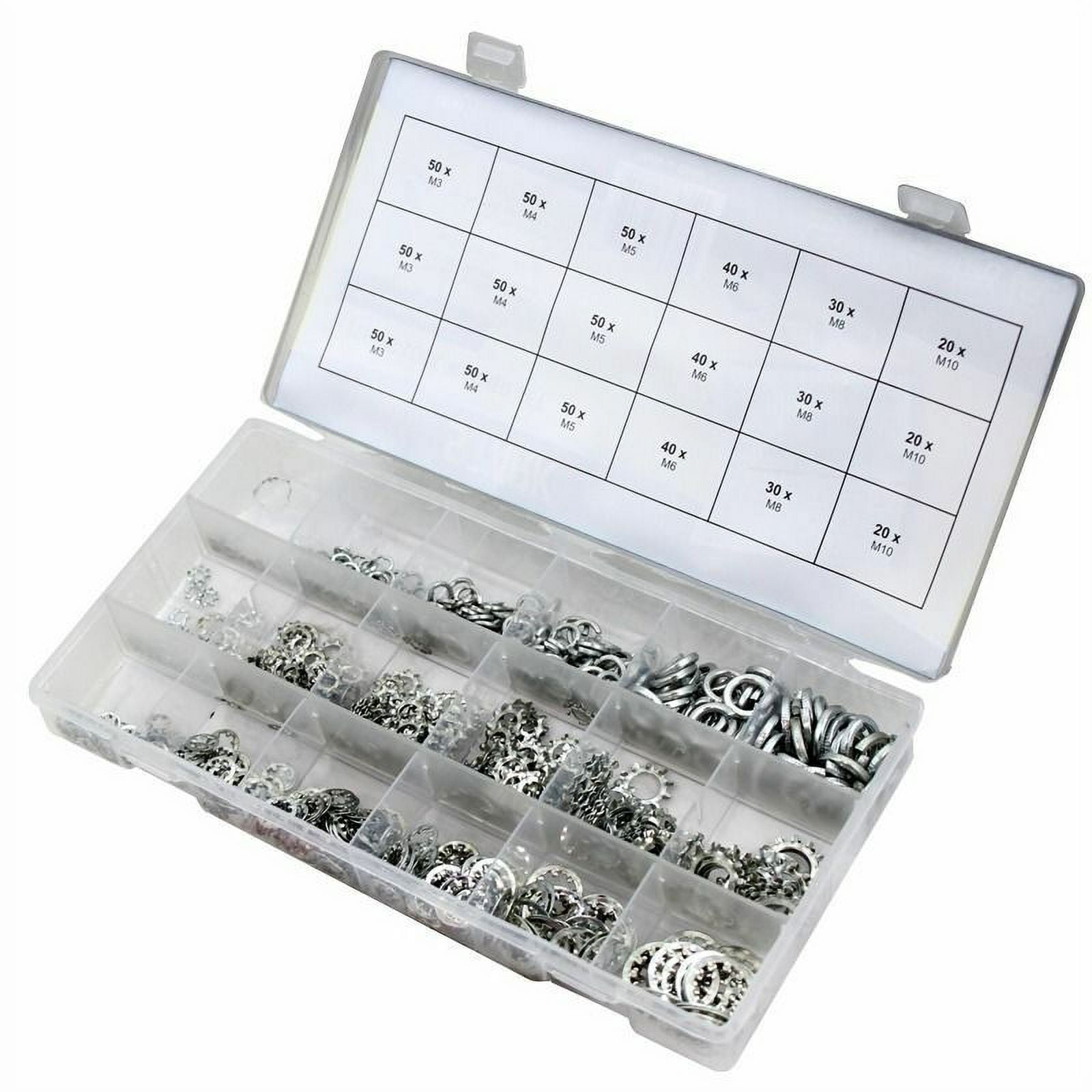 720pc Waher Lock Washer Assortment For The Most Common Nuts and Bolts ...