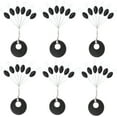 thumbnail image 1 of 720pcs Fishing Rubber Bobber Stoppers, 6 in 1 Bobber Stops, Black Oval Floats Sinker Stops, L M S Size Kit, 1 of 7