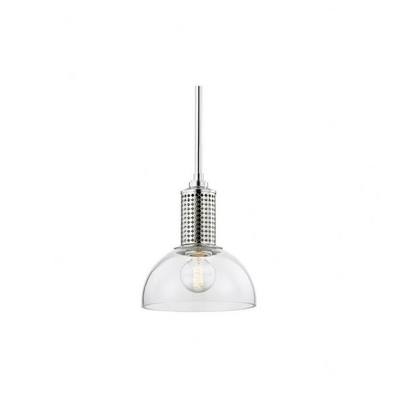 7210-PN-Hudson Valley Lighting-Halcyon 1-W Pendant - 10 Inches Wide by 11.25 Inches High-Polished Nickel Finish