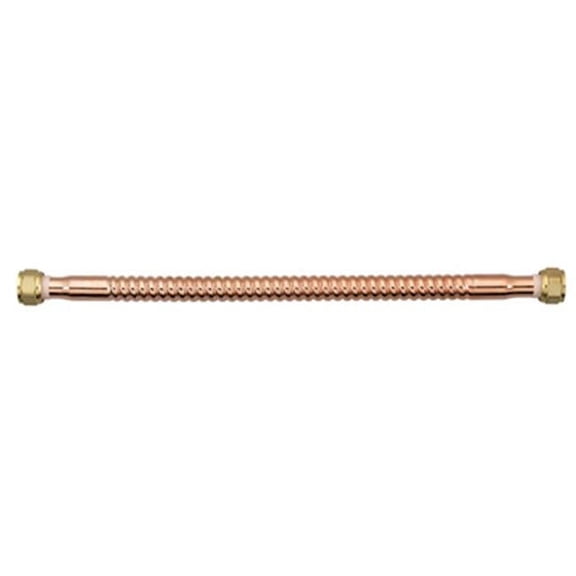 7211-18-34FIP-T 0.75 FIP x 18 in. COP Corrugated Copper Water Heater Connector