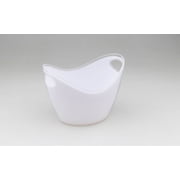 7212-11 White Plastic Ice Bucket 4 Liter