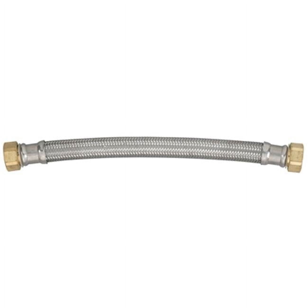 7213-12-34-1 0.75 Female Iron Pipe x 12 in. Stainless Steel Water Heater Connector
