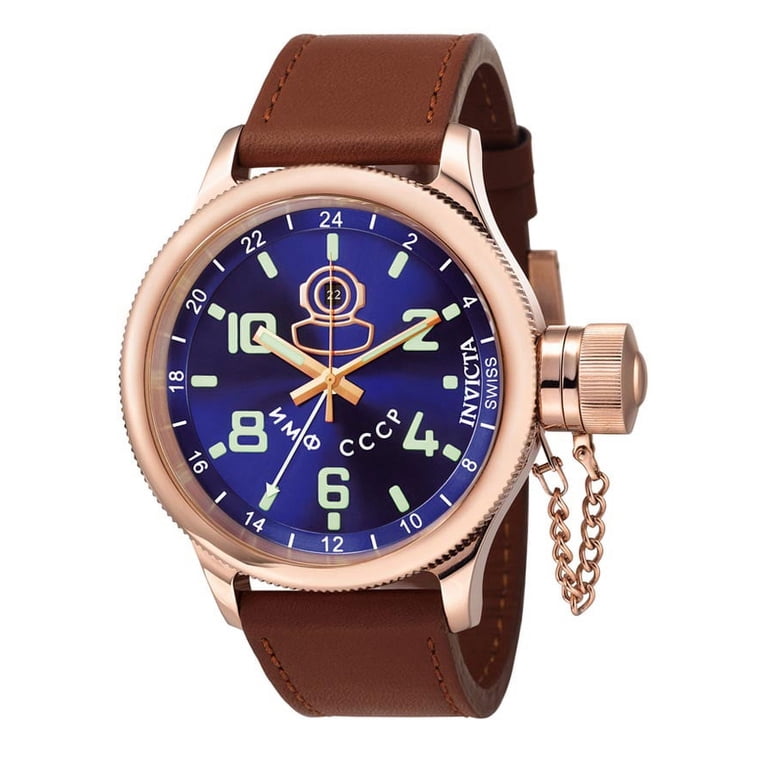 7214 Men's Signature Rose Gold GMT Russian Diver - Walmart.com