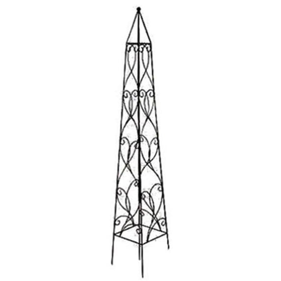 72188 16 in. Wrought Iron Traditional Hanging Basket, Black