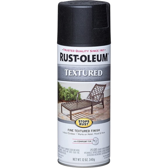 7220830 Stops Rust Textured , 12 oz, Black (Pack of 1)