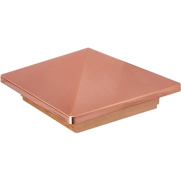 72219 6x6 Copper Victoria Cedar Cap
