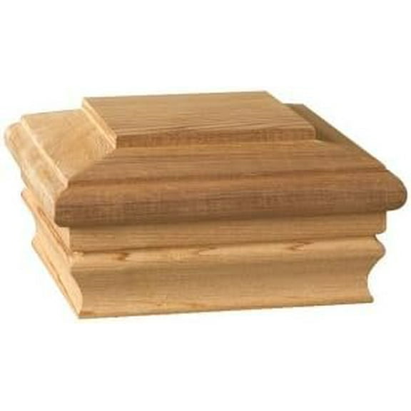 72262 Cedar Newport Classic Wood Post Cap, 4 x 4-In. - Quantity 48
