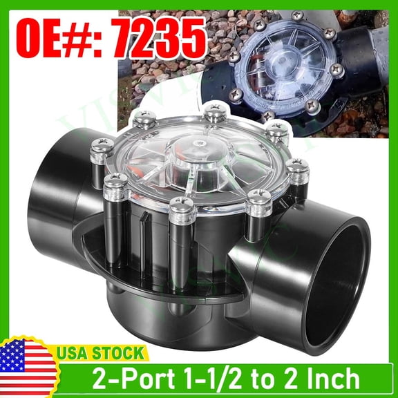 7235 Swimming Pool Check Valve for Jandy 180-Dgree 1-1/2-Inch to 2-Inch PVC Pipe