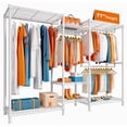 thumbnail image 1 of 725LBS Capacity Clothes Rack，Adjustable Heavy Duty Garment Racks 13.9" D x 70.6" W x 77" H, 1 of 9