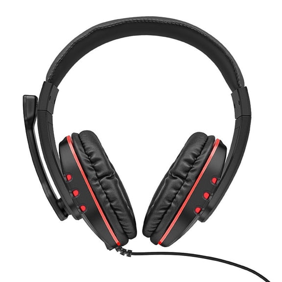 7260/Black and Red Headset,Computer Headphones,Human-Computer Interaction, English Speaking,Listening, and Comprehension Test Headset for High School and College Entrance Exams, Wired with Microphone