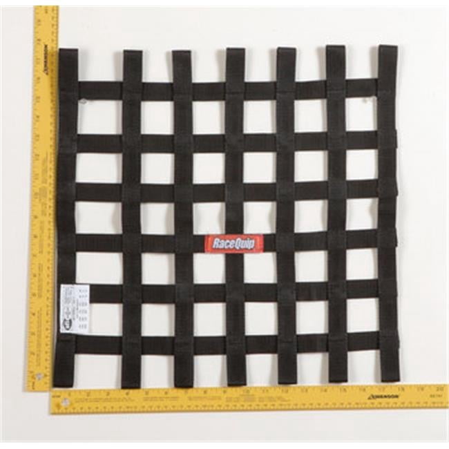726003 18 x 18 in. SFI Black Ribbon Net