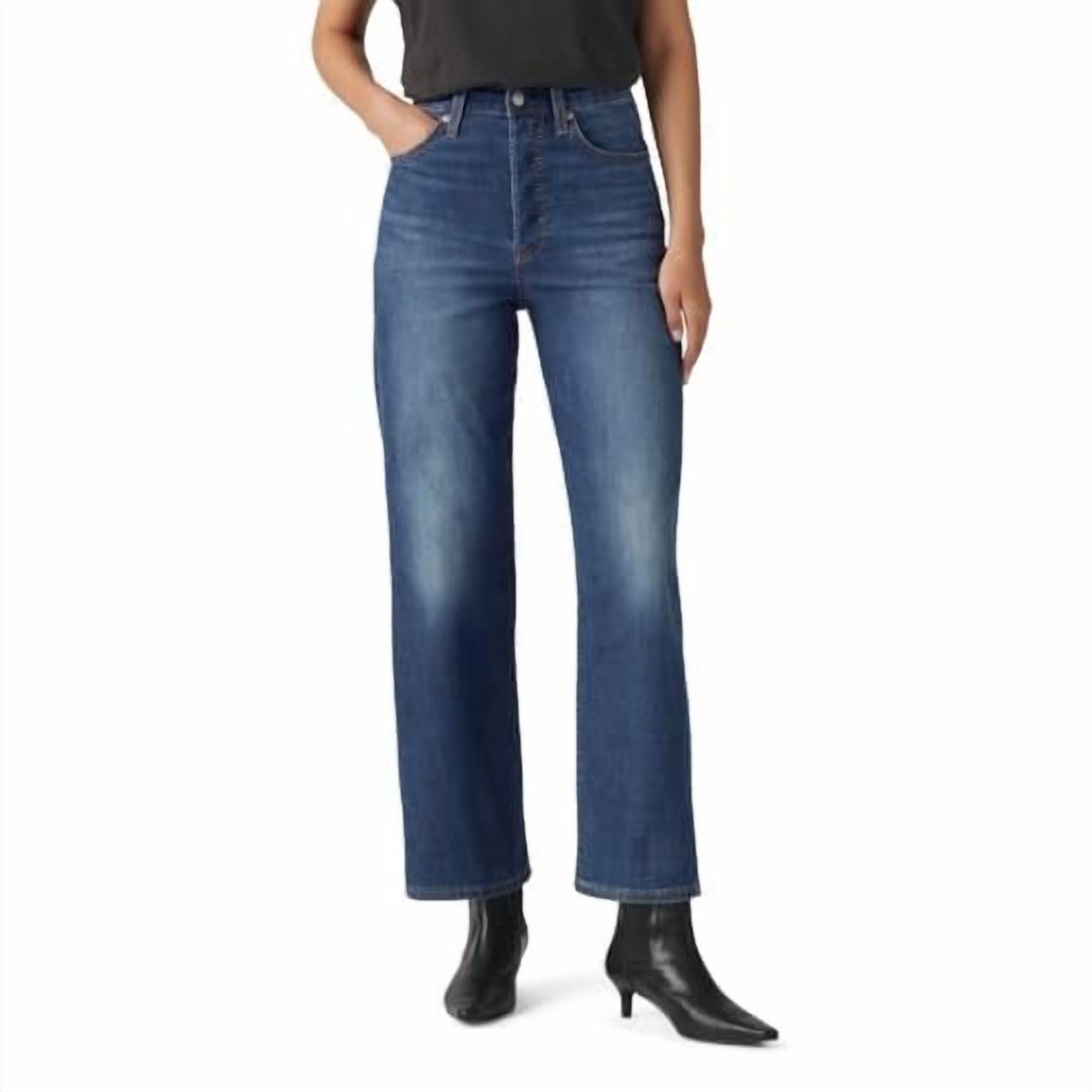 72693-0252 LEVI'S WOMEN'S RIBCAGE STRAIGHT ANKLE JEANS 30 X 27