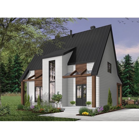 728-14921: Modern Contemporary 3 Bed, 3 Bath Luxury Home Plan, 1842 Sq Ft: Full Blueprints with License to Build by Home Plan Marketplace - Lesuto