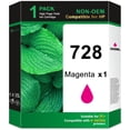 thumbnail image 1 of 728 Ink Cartridges Compatible for HP728 Ink Cartridge for DesignJet T830 T830 MFP Printers (1 Magenta), 1 of 8