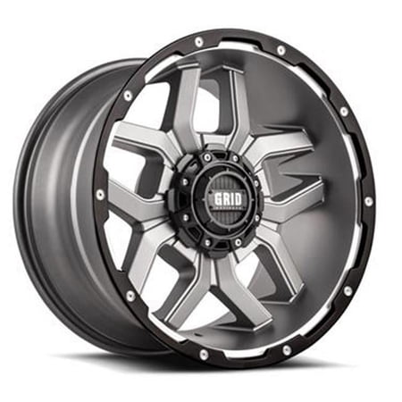 729655A181 20 x 9 in. GD7 Wheel Gloss Graphite with Black Lip Plus 18 Offset, 6 x 139.7 Bolt Pattern, 110.3 mm Hub