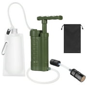 7299 Water Pump Water Filtration System with 0.01 Micron Water Filter Portable Survival Gear for Family Preparedness Camping Hiking