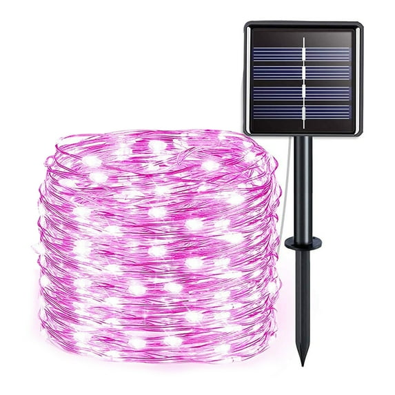 72FT Waterproof 200LED Solar Rope Tube Lights Led String Strip Decorative Xmas Christmas Wedding Party Garden Outdoor Light Lamp + Battery box with solar panel,8 Modes
