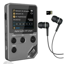 72GB Lossless MP3 Player,MP4 Music Player,Full Body Zinc Alloy,Professional Level Music Player with BT 5.0,Earphones,Photo/Video Play/FM Radio/Voice Recorder/E-Book Reader, HiFi Sound,Ideal for Sport