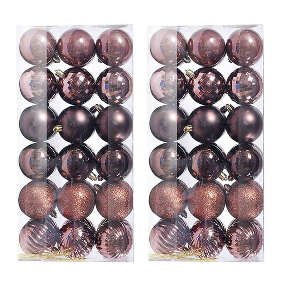 72PCS Christmas Tree Ball Bauble Hanging Home Party Ornament Decor 4CM