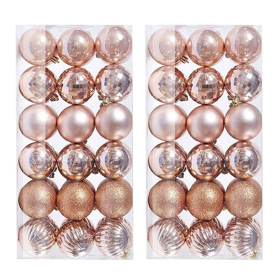 72PCS Christmas Tree Ball Bauble Hanging Home Party Ornament Decor 4CM