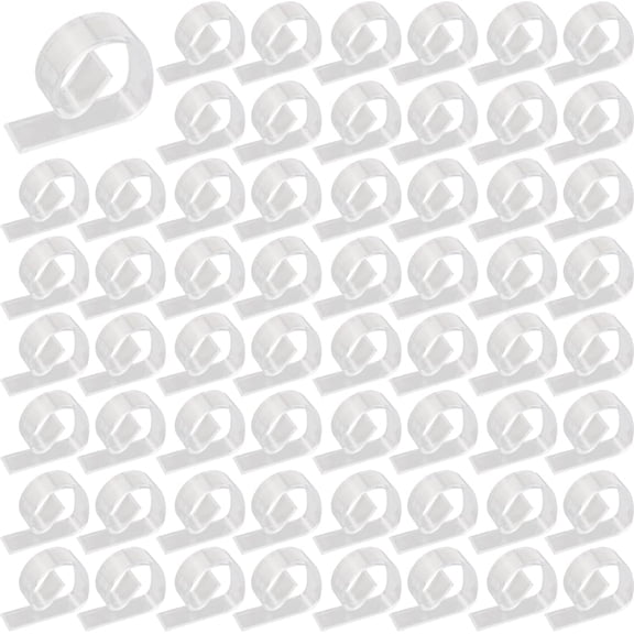 72PCS Transparent Clear Tablecloth Clips, Plastic Table Cloth Clips，Windproof Table Cover Holder Clamps，Table Cloth Holder for Christmas Home Wedding Party Indoor Outdoor Camping Picnic (72)