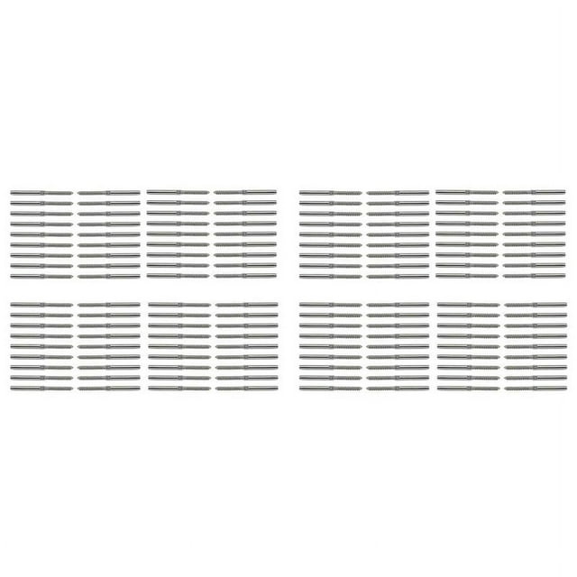72Pairs Right & Left Handed Thread Swage Lag Screws for Wood Post of 1/