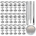 thumbnail image 1 of 72Pcs 15MM Stainless Steel Fastener Snap Stud Button for Marine Boat Canvas with Punching Set Tool Kit Silver, 1 of 7