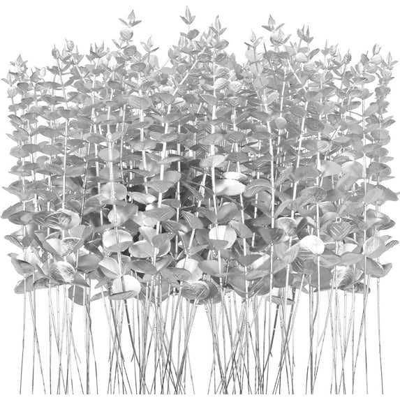 72Pcs Artificial Eucalyptus Stems Black Eucalyptus Leaves for vase Black Artificial Flowers for Black Halloween Branches Decor Wedding Bouquet Centerpiece Floral Arrangement Home Decoration