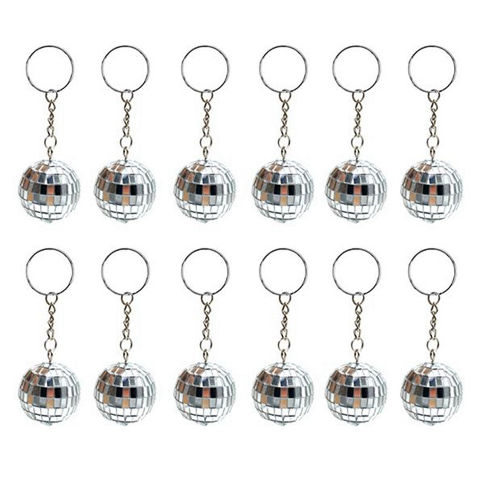 72Pcs Disco Keychain 70s Mini Disco Keychain Disco Key Chain Disco for ...